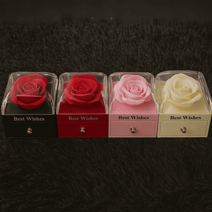 COLLAR CON IMAGEN + CAJA ROSA ETERNA